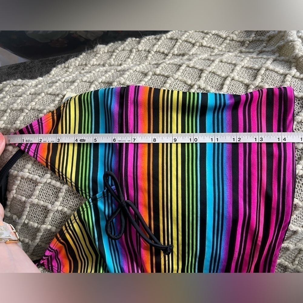 MUDD Kids Swimsuit Top Size 14 Rainbow Print NWT Pool Beach Sun MSRP 34.00 - Picture 8 of 9